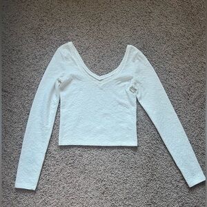 Bethany Mota White Long Sleeve Shirt